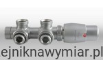 Zawór termostatyczny Twins satyna