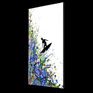 Grzejnik Obraz Ręcznie Malowany - pt.  ON WAVE - GA3