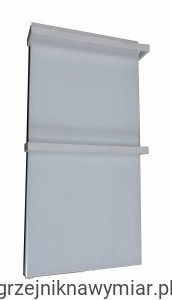 Panel Szklany Biały + 2 relingi