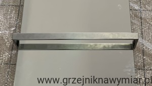 Reling prostokątny  ze stali nierdzewnej szczotkowanej