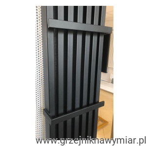 Denver XL 1500*400mm + 2 Relingi  czarny mat D/C