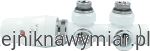 Zawór termostatyczny Twins biały